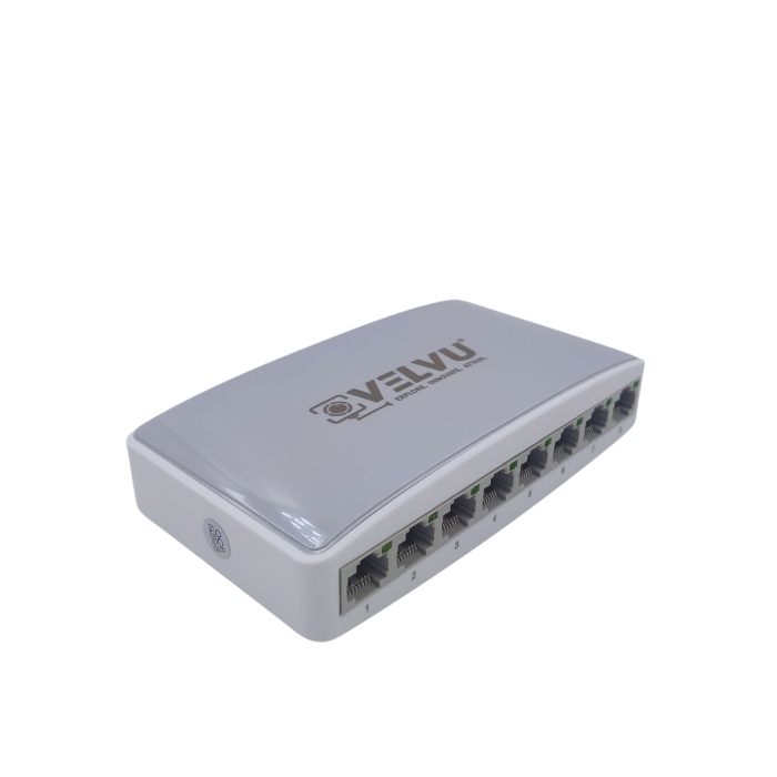 VELVU 8 Port 10/100 Mbps Desktop Network Switch (ST-NS-1108) – Fast Ethernet Switch Hub for CCTV, Small Office, and Home Networking 1 VELVU 8 Port 10/100 Mbps Desktop Network Switch (ST-NS-1108) – Fast Ethernet Switch Hub for CCTV, Small Office, and Home Networking