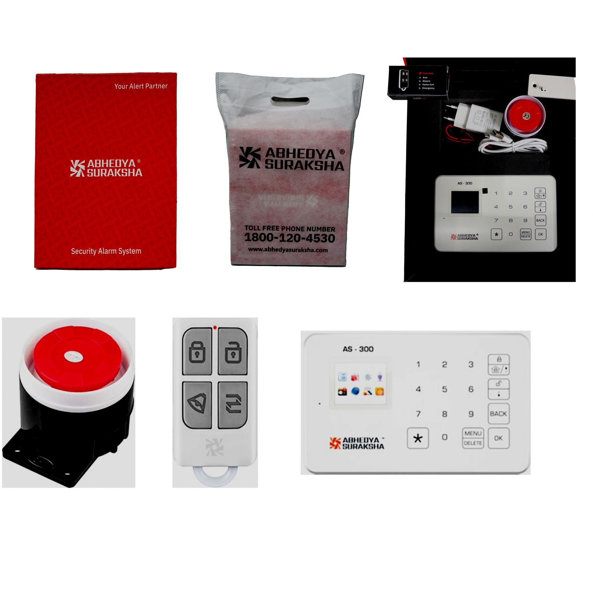 Abhedya Suraksha Wireless Alarm Panel Kit AS-P-300 1 Abhedya Suraksha Wireless Alarm Panel Kit AS-P-300