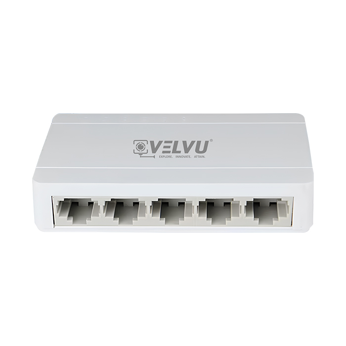 VELVU 5 Port 10/100 Mbps Desktop Ethernet Network Switch (ST-NS-1105) – Compact Fast Ethernet Hub for Home, Office, and Non-PoE CCTV Systems 1 VELVU 5 Port 10/100 Mbps Desktop Ethernet Network Switch (ST-NS-1105) – Compact Fast Ethernet Hub for Home, Office, and Non-PoE CCTV Systems