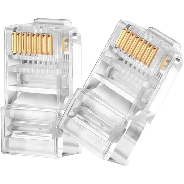 VELVU RJ45 Connector Plug (Box of 100 Pcs) – High-Performance 8P8C Gold Plated Network Connectors for Cat5, Cat5e & Cat6 LAN Cables 4 VELVU RJ45 Connector Plug (Box of 100 Pcs) – High-Performance 8P8C Gold Plated Network Connectors for Cat5, Cat5e & Cat6 LAN Cables - Image 4
