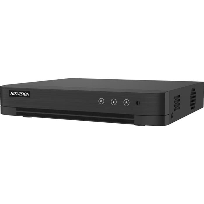 Hikvision 4ch 5MP 1U Metal AcuSense DVR iDS-7204HUHI-M1/T 1 4-ch 5MP 1U H.265 AcuSense DVR 4 channels and 1 HDD 1U AcuSense DVR Support 4-channel advanced model Perimeter Protection based on a deep learning algorithm Efficient H.265 pro+ compression technology Encoding ability up to 4K/8MP @ 8fps(1-ch); 3K/5MP @12fps Up to 8 channels IP camera inputs, each channel up to 8MP 5 signals input adaptively (HDTVI/AHD/CVI/CVBS/IP) Support All channels Motion Detection Technology Support All channels HDTVI Two-Way Audio Technology
